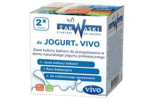 ŻYWE KULTURY BAKTERII DO JOGURTU BEZGLUTENOWE 1 g (2 FIOLKI) - VIVO