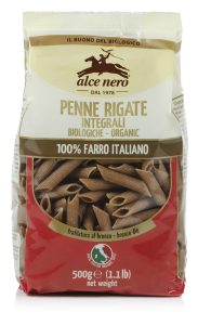 MAKARON (ORKISZOWY RAZOWY) PENNE BIO 500 g - ALCE NERO