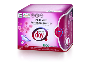 PODPASKI HIGIENICZNE Z PASKIEM ANIONOWYM NA DZIEŃ 10 szt. - GENTLE DAY