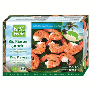 KREWETKI KRÓLEWSKIE MROŻONE BIO 200 (160 g) - BIO INSIDE