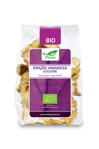 KRĄŻKI ANANASA SUSZONE BIO 100 g - BIO PLANET