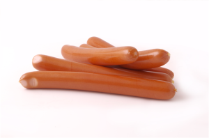 PARÓWKI WIEPRZOWE BIO (DUŻE OPAKOWANIE - około 1,00 kg) - WASĄG (NA ZAMÓWIENIE)