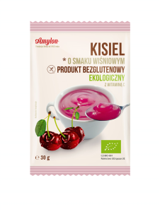 KISIEL O SMAKU WIŚNIOWYM BEZGLUTENOWY BIO 30 g - AMYLON