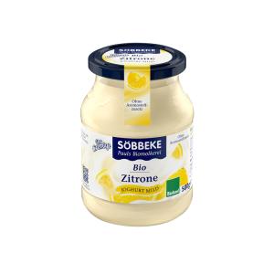 JOGURT CYTRYNOWY (7,5 % TŁUSZCZU W MLEKU) BIO 500 g (SŁOIK) - SOBBEKE