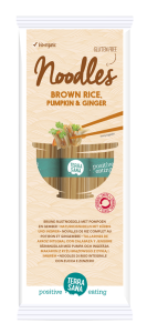 MAKARON (RYŻOWY RAZOWY TYPU NOODLE Z DYNIĄ I IMBIREM) BEZGLUTENOWY BIO 250 g - TERRASANA