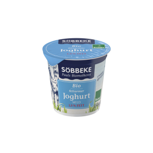 JOGURT NATURALNY (1,5 % TŁUSZCZU W MLEKU) BIO 150 g - SOBBEKE
